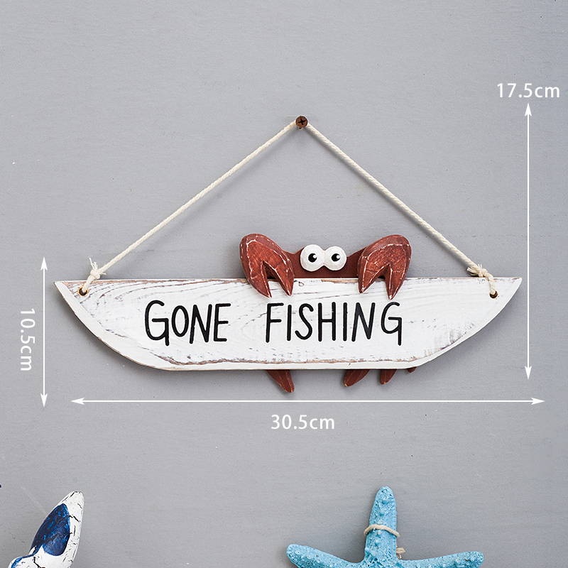 Mediterrane oceaan stijl hangende bord, creatieve houten toiletdeur decoratie, bar, coffeeshop, huis: Licht Groen