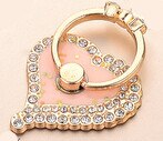 360 graus reutilizar suporte do telefone móvel anel de dedo suporte do telefone móvel smartphone suporte diamante para iphone huawei todo o telefone: B