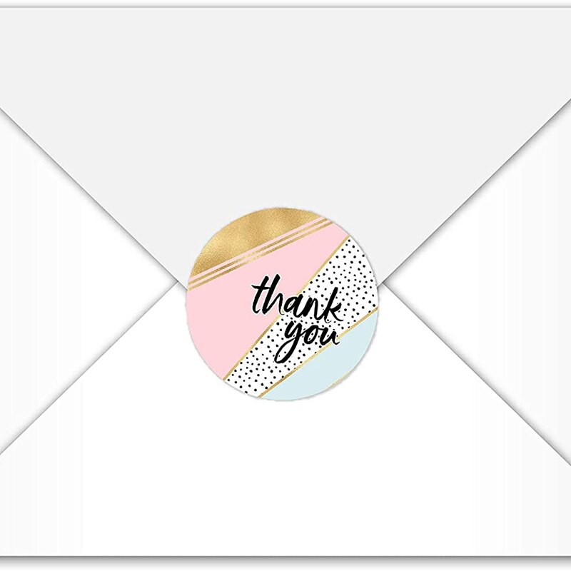 2Pcs/Set 1 Inch Thank You Stickers Labels Roll Supplies for Small Business Retail Store Thank You Label Sticker