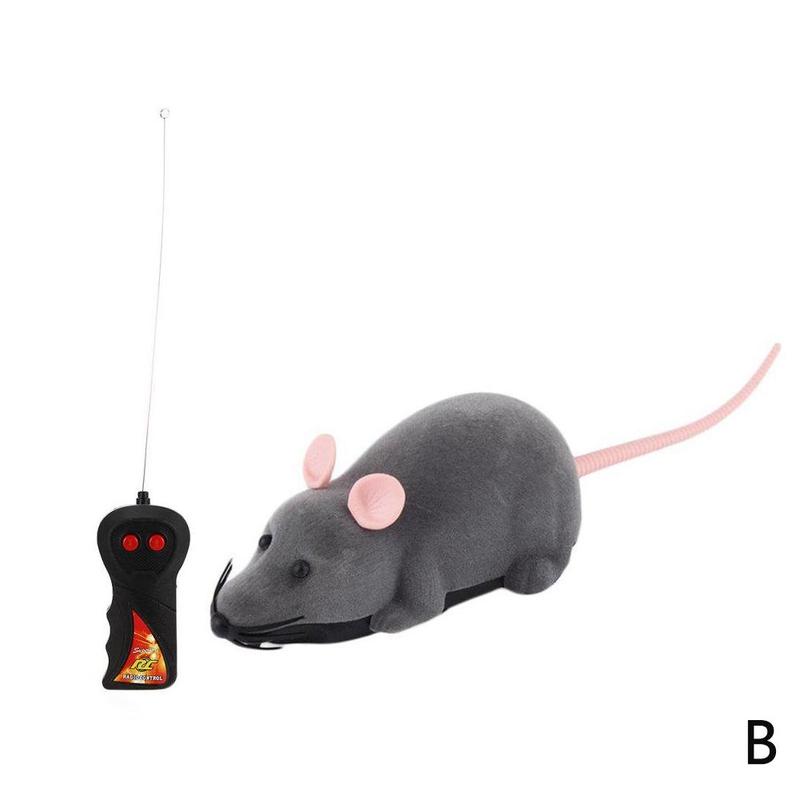 5 Colors Cat Toys Remote Control Wireless RC Electronic Cat For Kitten Toy Simulation Rat Mice Toy Toy Novelty Mous F8J8: B