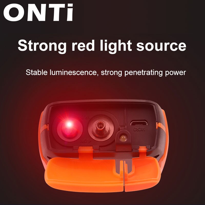 ONTi 4in1 Li-lion Battery Optical Power Meter Visual Fault Locator Network Cable Test Optical Fiber Tester 5km 15km 30km VFL