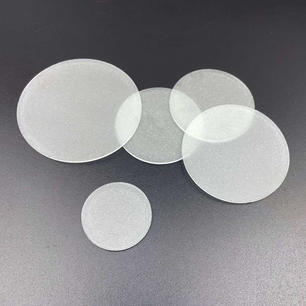 2 uds vidrio esmerilado 35mm 44,5mm 50mm 59mm 64mm 69mm pantalla de vidrio semitransparente plana redonda para lámpara LED linterna de luz descendente