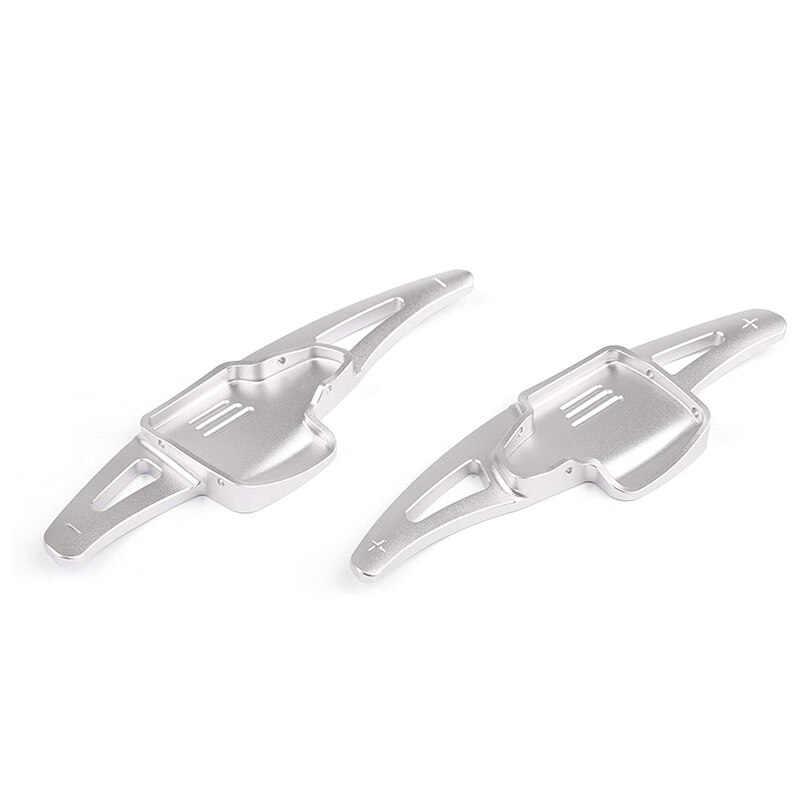 Paddle Shifter Extension , Aluminum Metal Steering Wheel Paddle Shifter Extensions for Ford Focus Escape Kuga (Silver)