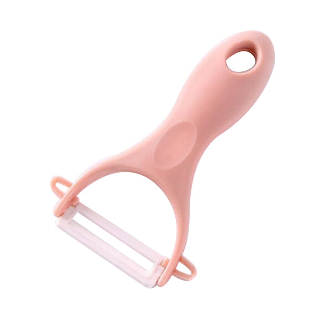 1 céramique créative facile à nettoyer carotte et pomme de terre grattoir fruits et légumes éplucheur légumes rapide éplucheur maison cuisine épluchage: Rose
