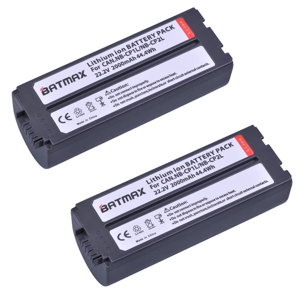 Batmax NB-CP2L NB-CP2LH batterie NB-CP1L et chargeur pour Canon SELPHY CP1500 CP1300 CP1200 CP910 CP900 CP800 CP790 CP780 CG-CP200: RED