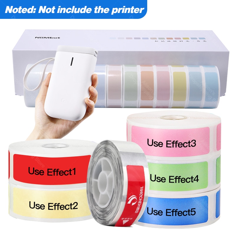 Mini label printer papir label vandtæt anti-olie prince label ren farve ridsefast label sticker papir  d11