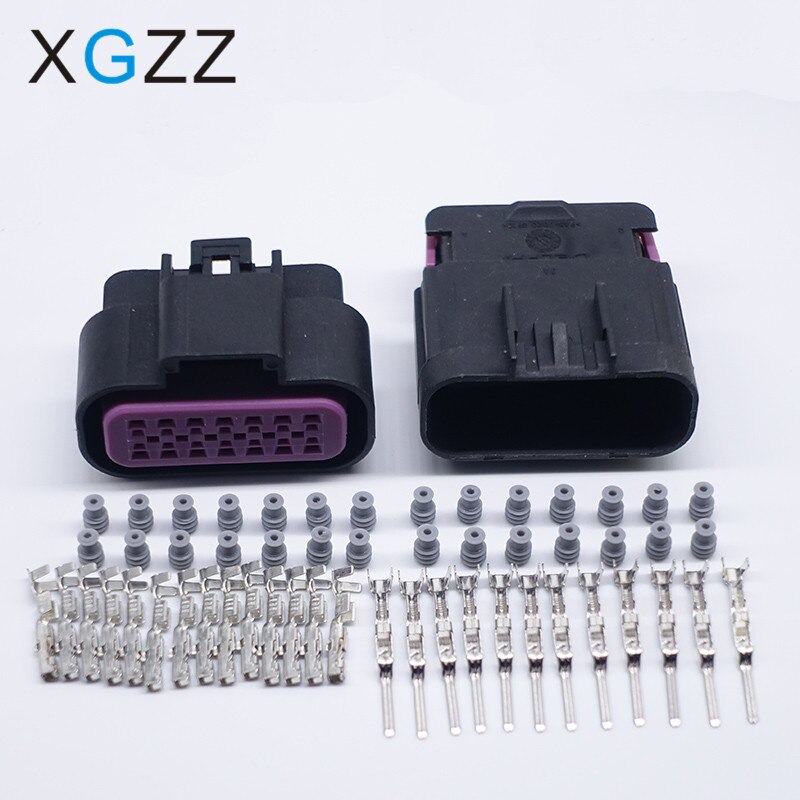 5 Sets Delphi GT Series 14 Pin Female Male Sealed Waterproof Auto Car Wire Electric Connector Automotive Housing Plug 15326856