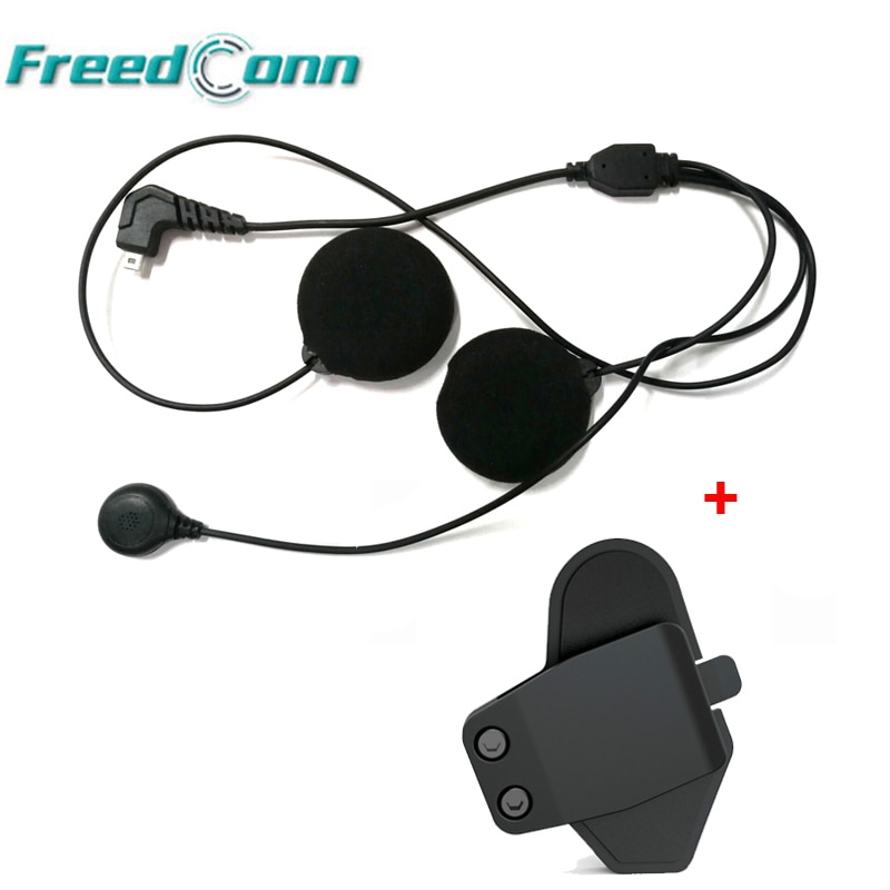 Freedconn Kleine Microfoon Mic & Bracket Mount Klem Voor T-MAX Helm Bluetooth Intercom Voor Volledige Gezicht Intergral Helm