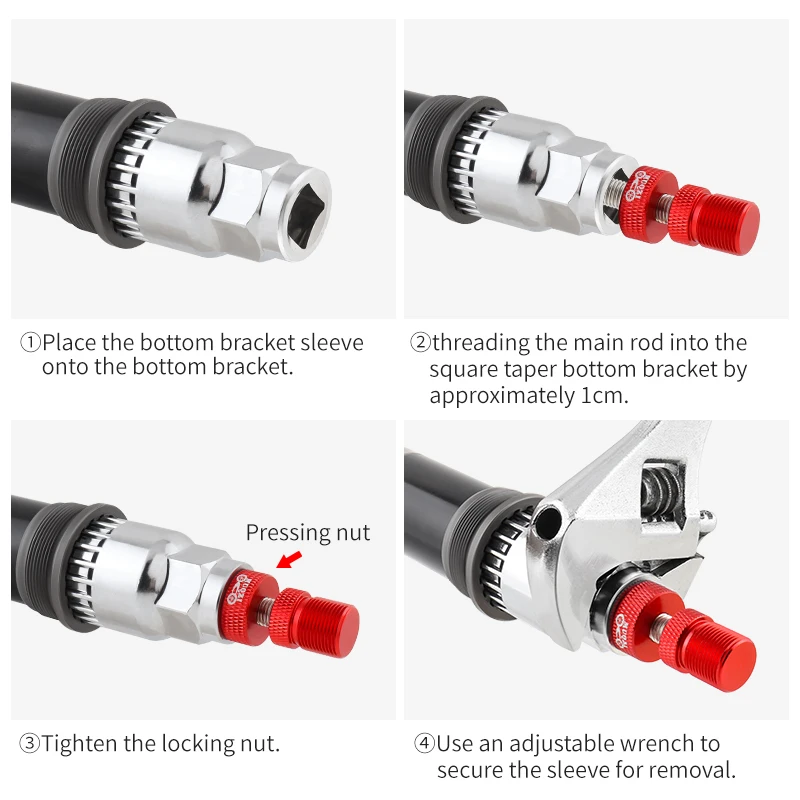 MUQZI gereedschap voor het verwijderen van trapas voor fietsen voor 20 tanden BB