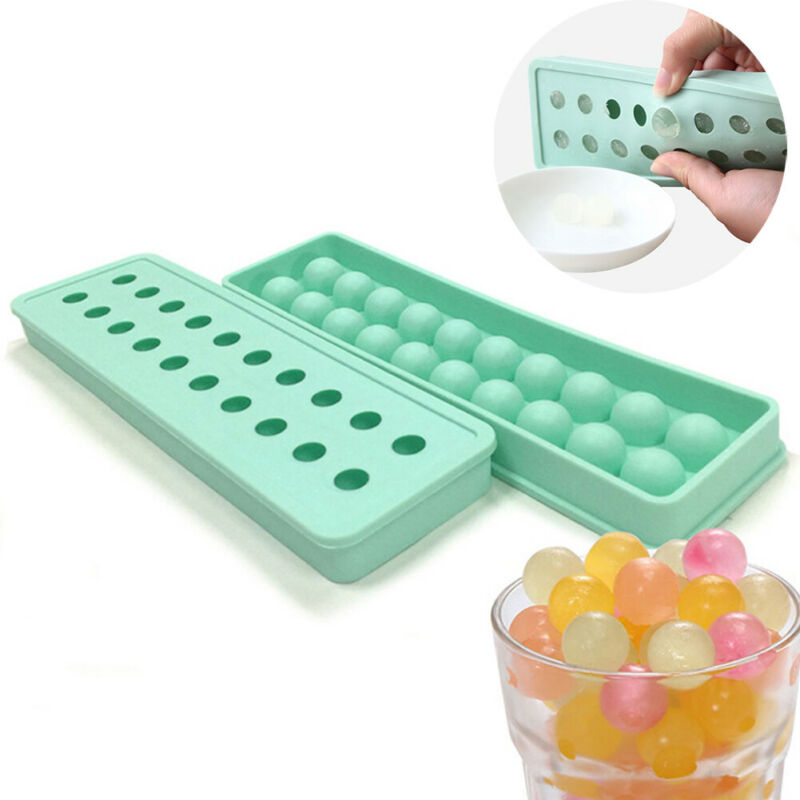 Silicone Sphere Ice Cube Ball Mold Round Chocolate Maker Whiskey Cocktails Bar 20 Silicon Tray