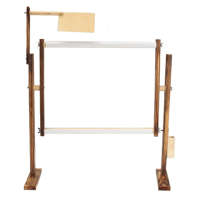Cross Stitch Floor Stand Wood Adjustable Holder Embroidery - Australia