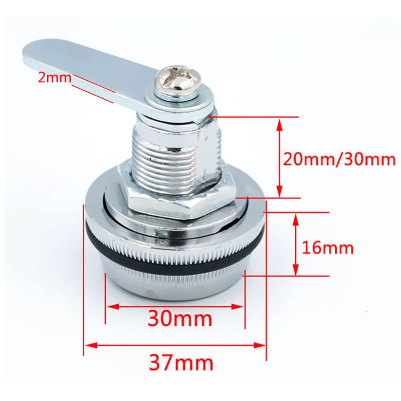 Cerradura de buzón de correo con combinación de 3 dígitos, cerradura de leva con lengüeta giratoria de 7/8 &quot;para cajón de armario
