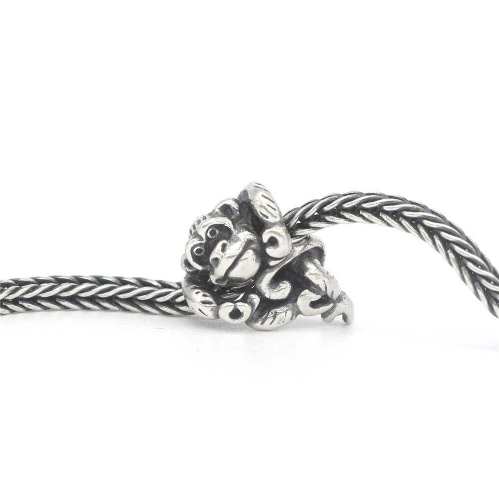 Joyería de muérdago auténtica Plata de Ley 925 orangután... Y Armonía Charm Bead Fit trol europeo 3,0mm pulsera