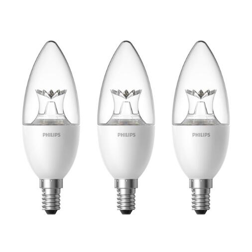 Original Xiao mi Smart bougie forme lampe à LED E14 ampoule lumière 3.5W 0.1A 220-240V 50/60Hz Wifi télécommande par mi home App D5: 3pcs Crystal version