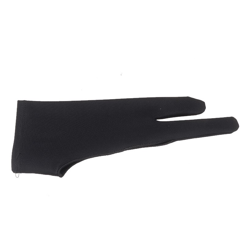 Black Two Finger Drawing Gloves Artist Graphics Anti-fouling Glove For Art Student Pen Drawing Tablet Pad Supplies