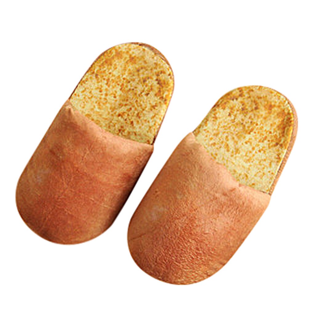 Winter warm Frauen Männer Hause Hausschuhe Neue Weiche Innen Haus Schuhe Pelz Lustige Brot Plüsch Schlafzimmer Stumm Boden Pantoffel neue # L20: Braun / 39