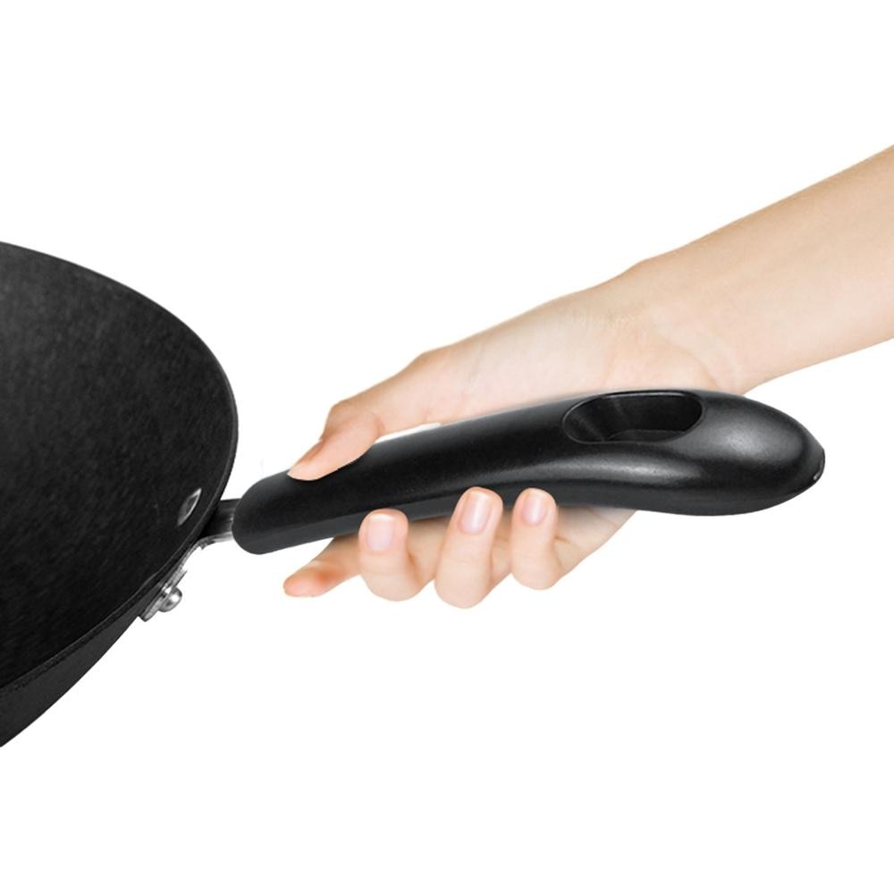 Uniwersalny wymienny patelnia uchwyt garnka demontowalne anty poparzenia bakelitu uchwyt garnka s czarny uchwyt robić ręki robić naczynia robić gotowania