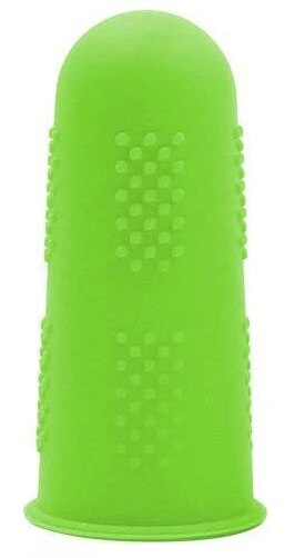 Heißer Kleber Pistole Finger Kappen 3/5 Stück Gitarre Finger Schutz Silikon nicht-Unterhose Hohe Temperatur Beständig Anti Finger Schutz: Grün / 3Stck