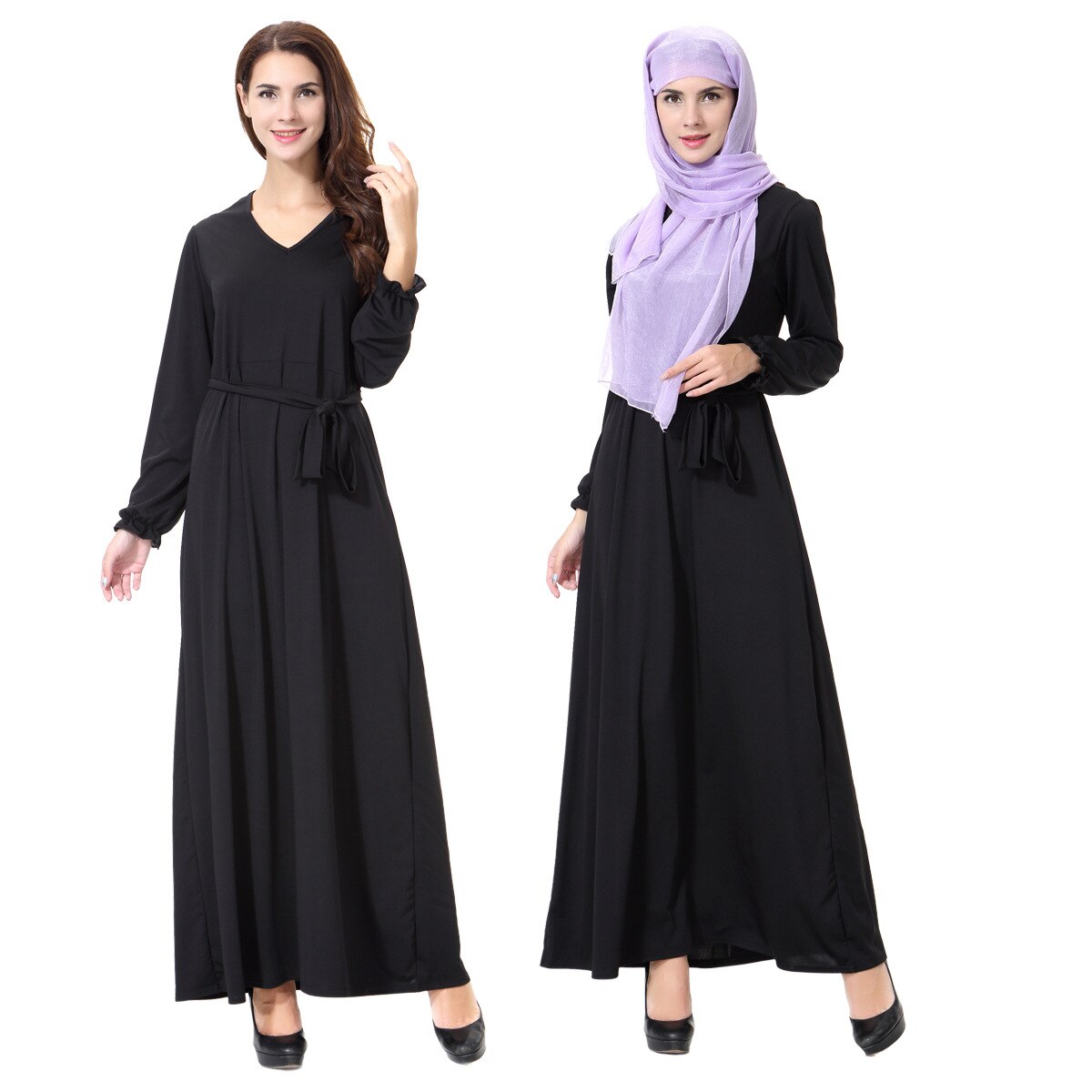 Islamitische Abaya Jurken Vrouwen Arabische Dames Caftan Kaftan Maleisië Abaya Dubai Turkse Dames Kleding Vrouwen Moslim Jurken