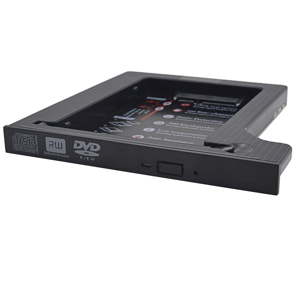 CHIPAL 4 Channels Universal 2nd HDD Caddy 12.7mm SATA 3.0 Dual LED Indicator for 2.5" SSD HDD Case Enclosure Laptop CD / DVD-ROM
