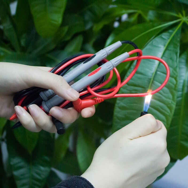 1 pair Soft-silicone-wire Digital Multimeter Probe Needle-tip Universal test leads with Alligator clip For LED tester Multimetro