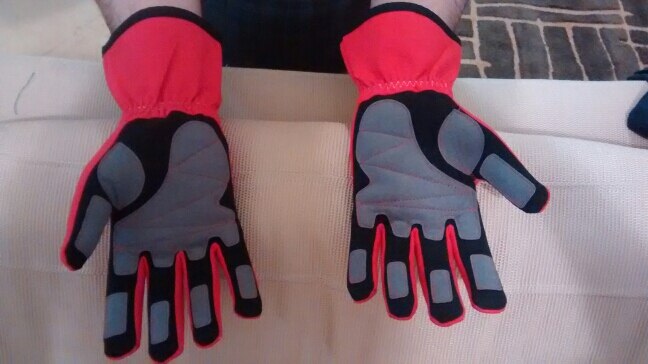 Hyvät hanskat autokilpailuhanskat nylon puuvilla 3 väri koko m /10,  l /11,  xl /12 sopivat miehille ja naisille