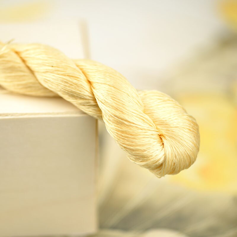 silk embroidery thread / 100% silk thread /hand embroidery embroider cross stitch/yellow series/7 pure colors: 1