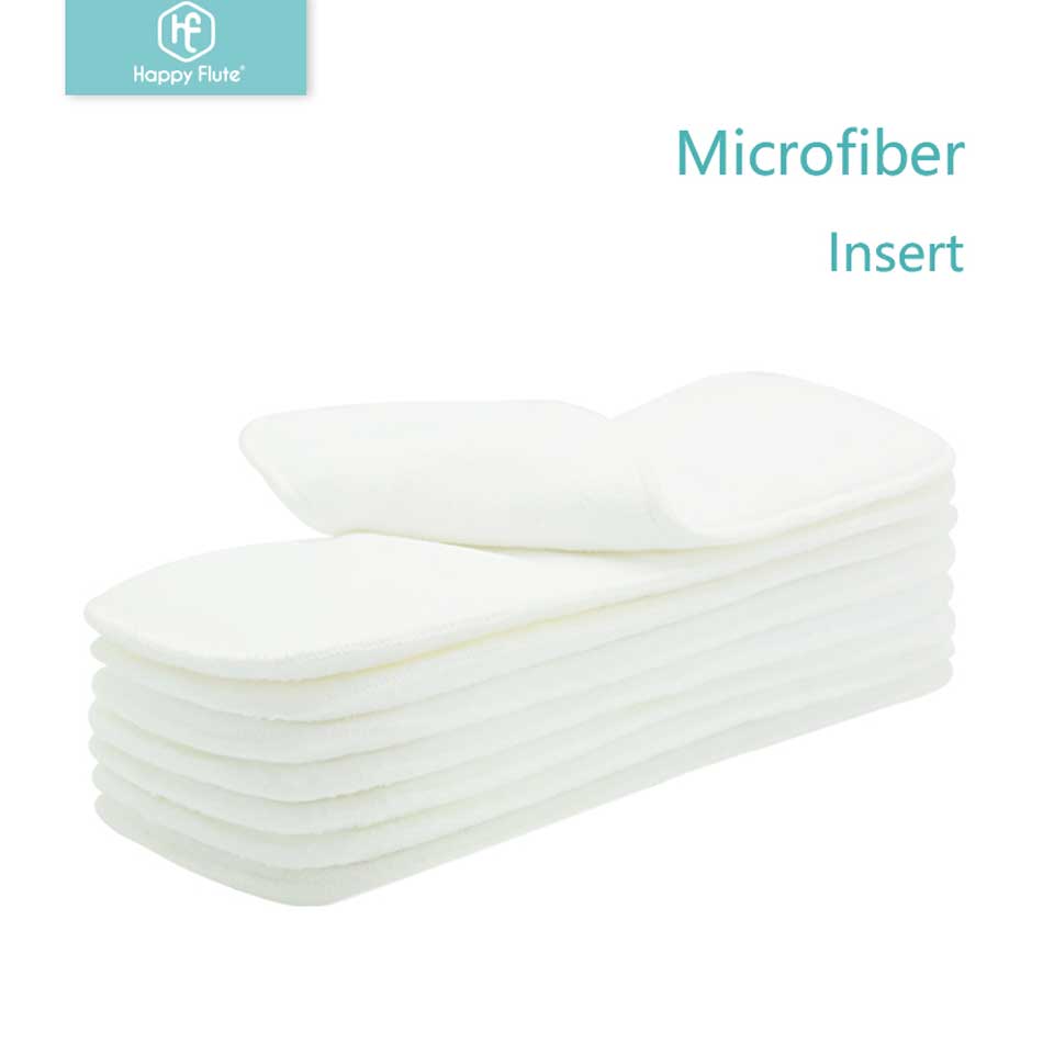 Happyflute Nappy Voegt 3 Lagen Microfiber Luier Inserts 35X13.5Cm 10 Stuks
