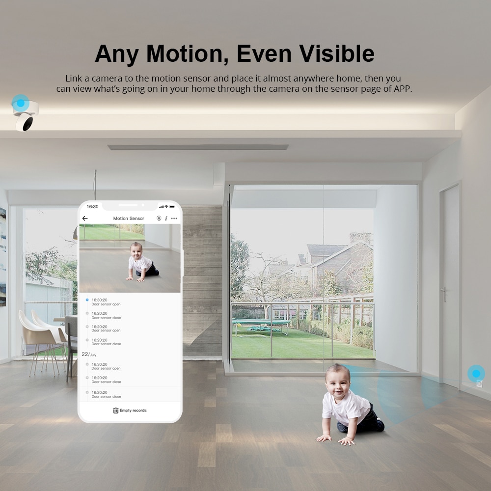 Itead SONOFF SNZB-03 ZigBee Capteur De Mouvement Notification D'alerte Par WeLink App Travaillent avec ZigBee Pont Intelligent De Sécurité À La Maison