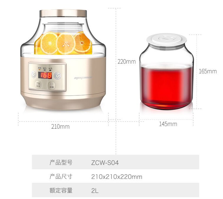 Macchina Yogurt chinahealthmaker 2L Domestici grande casa di
