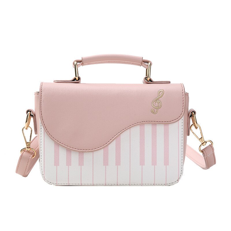 Neue Frauen persönlichkeit klavier tasche Süße Dame Umhängetasche Weibliche Schulter handtasche Mädchen Schöne Tote crossbody: pink