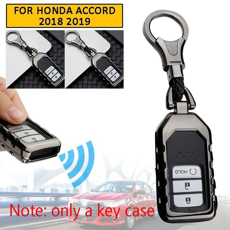Til honda accord bil nøglecover etui holder beskytter etui sort kun et nøgle etui