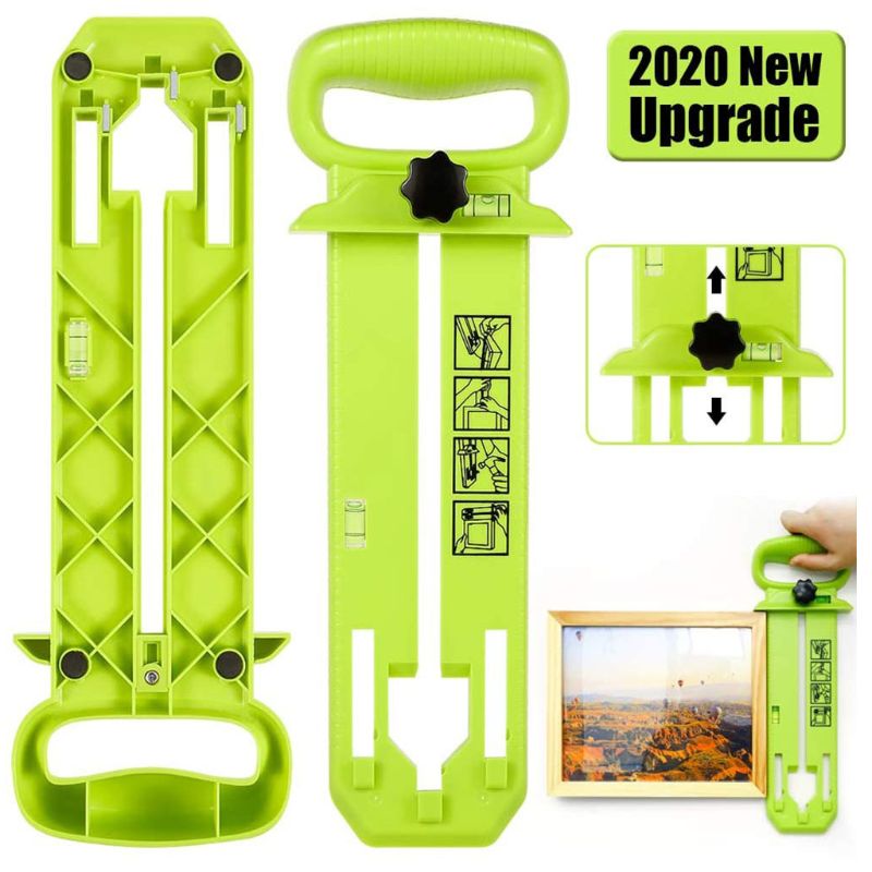 Picture Hanger Photo Frame Level Ruler Multifunction Wall Hanging Tool Measuring N0HB