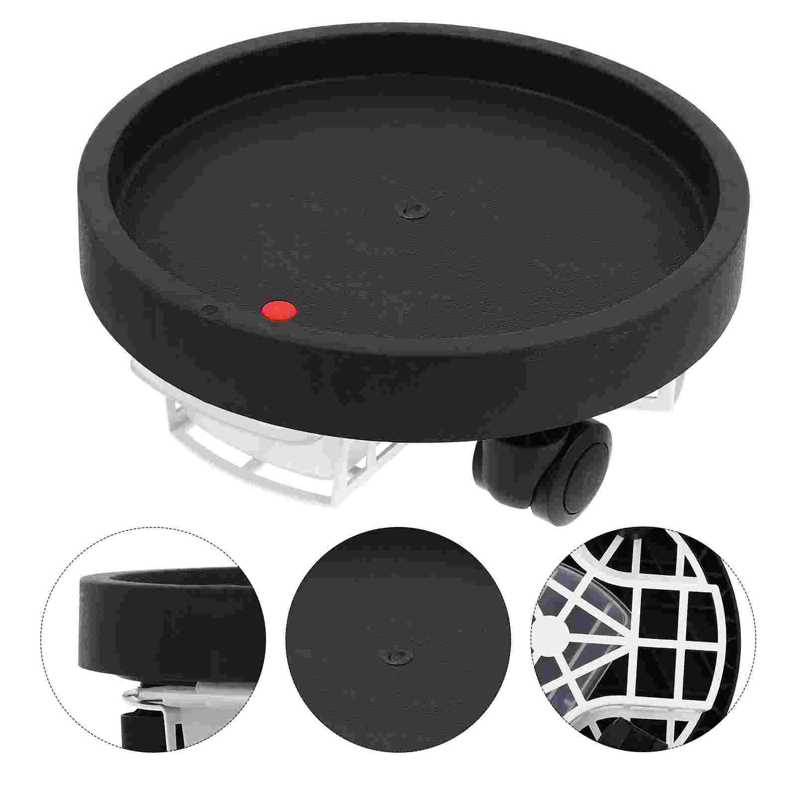 1pc Flowerpot Stand Durable Delicate Practical Supply Tray Holder for Garden Home: Black9X21CM