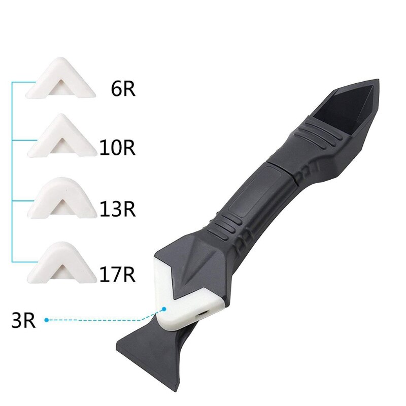 5 Pcs/set Caulking Tool Kit Silicone Sealant Finishing Tool Grout Scraper Caulk Remover Caulking Buddy