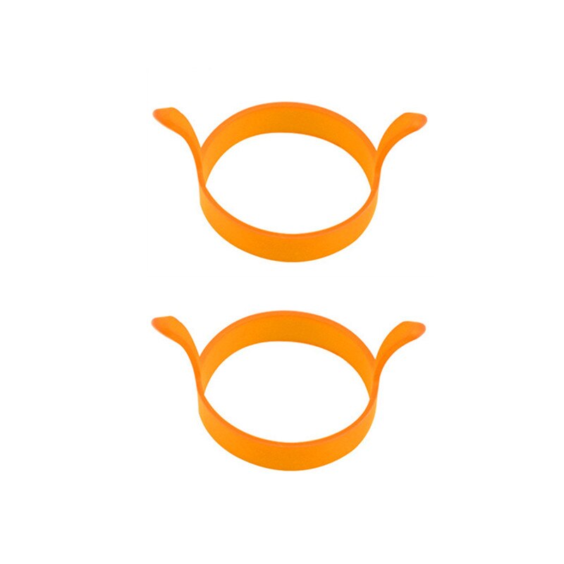 2 pezzi colazione frittata stampi per uova fritte commestibile anello per uova in silicone anello per pancake stampo antiaderente strumento per friggere accessori da cucina: 01