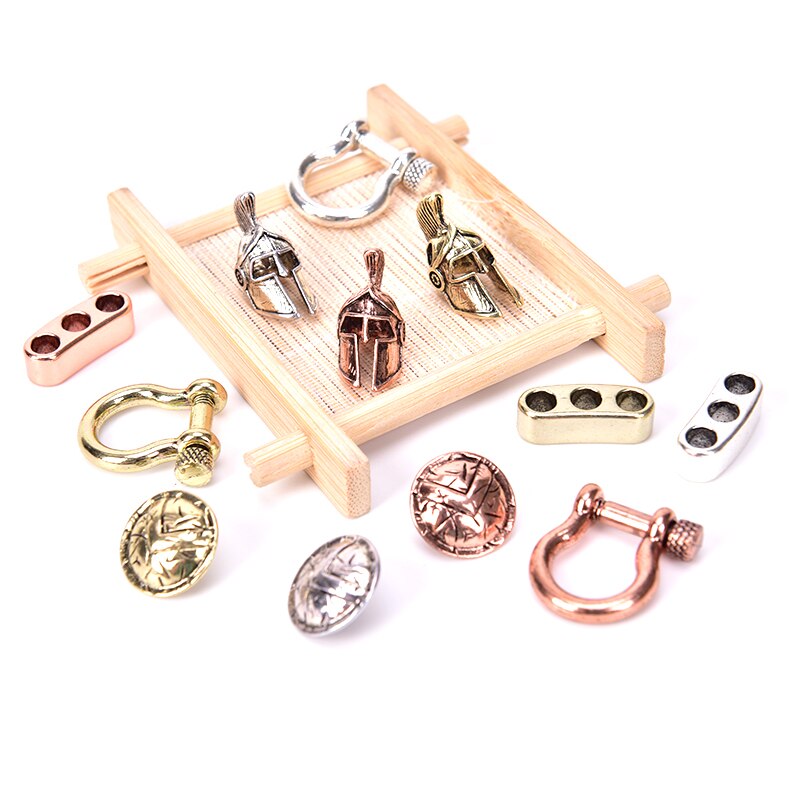 Armband accessoires survival paraplu touw kralen metalen bedels voor doe-het-zelf hanger gesp voor paraplu touw lanyards