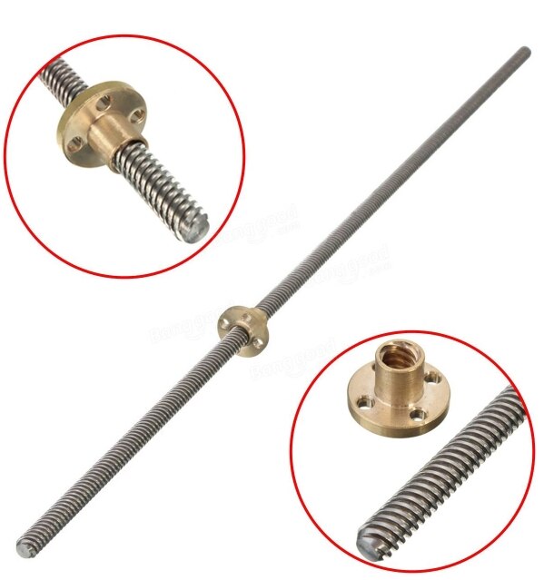 Replacement Parts DIY Practical T8 Trapezoid 8mm Lead Accessory 2mm Pitch 3D Printer Durable Brass Nut