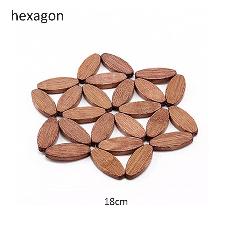 Placemats voor op tafel placemats bureau tafelmatten keukenaccessoires pot beker tegen bloesem bamboe onderzetters isolatiematten