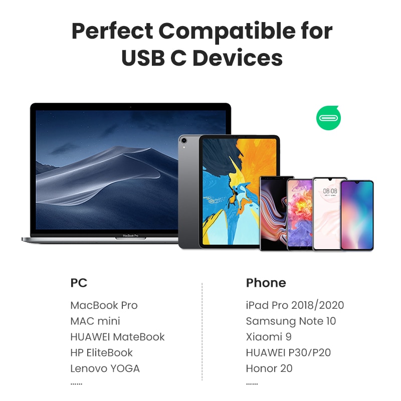 Ugreen usb typ c kortläsare sd tf micro  sd 4.0 uhs-ii usb -c 3.1 otg minneskortläsare adapter för ipad pro macbook