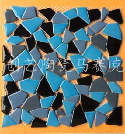 30 x 30cm diy mosaiikki askartelu vyö mosaiikki posliini mosaiikki laatat mikro keramiikka epäsäännöllinen muoto ultraohut keramiikka: Kulta-