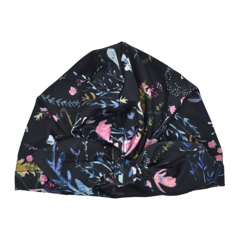 Cappello annodato stampato bambino orecchio di coniglio berretto indiano berretto staccabile fiocco boemia turbante ragazza ragazzo primavera carino testa avvolge accessori: 05