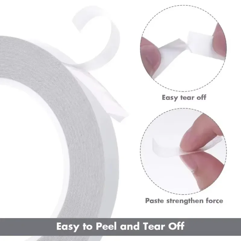 50/1 rotoli di nastro biadesivo ultrasottile bianco forte nastri adesivi strisce di nastro super adesivo per forniture per ufficio domestico