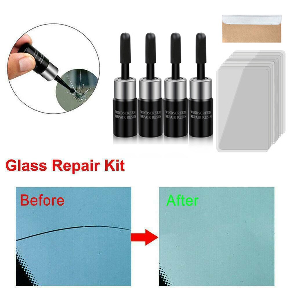Chip Glass Repair Tool Repair Fluid 4 Bottles Crack 3ml/Bottle Accessories