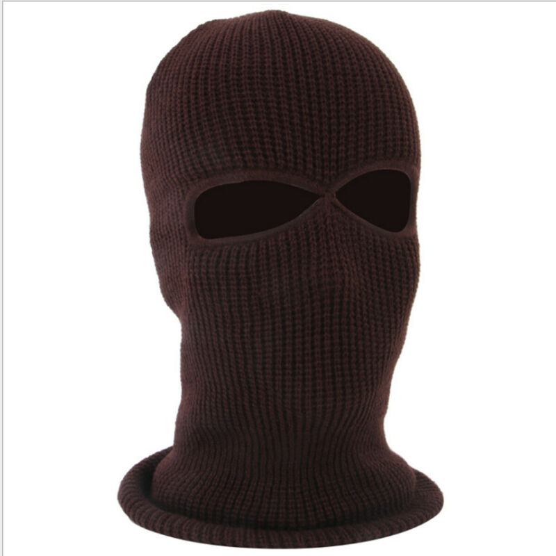 Femmes hommes coupe-vent tricot cou hiver Ski masque complet temps froid Sports de plein air cagoule chapeau masque