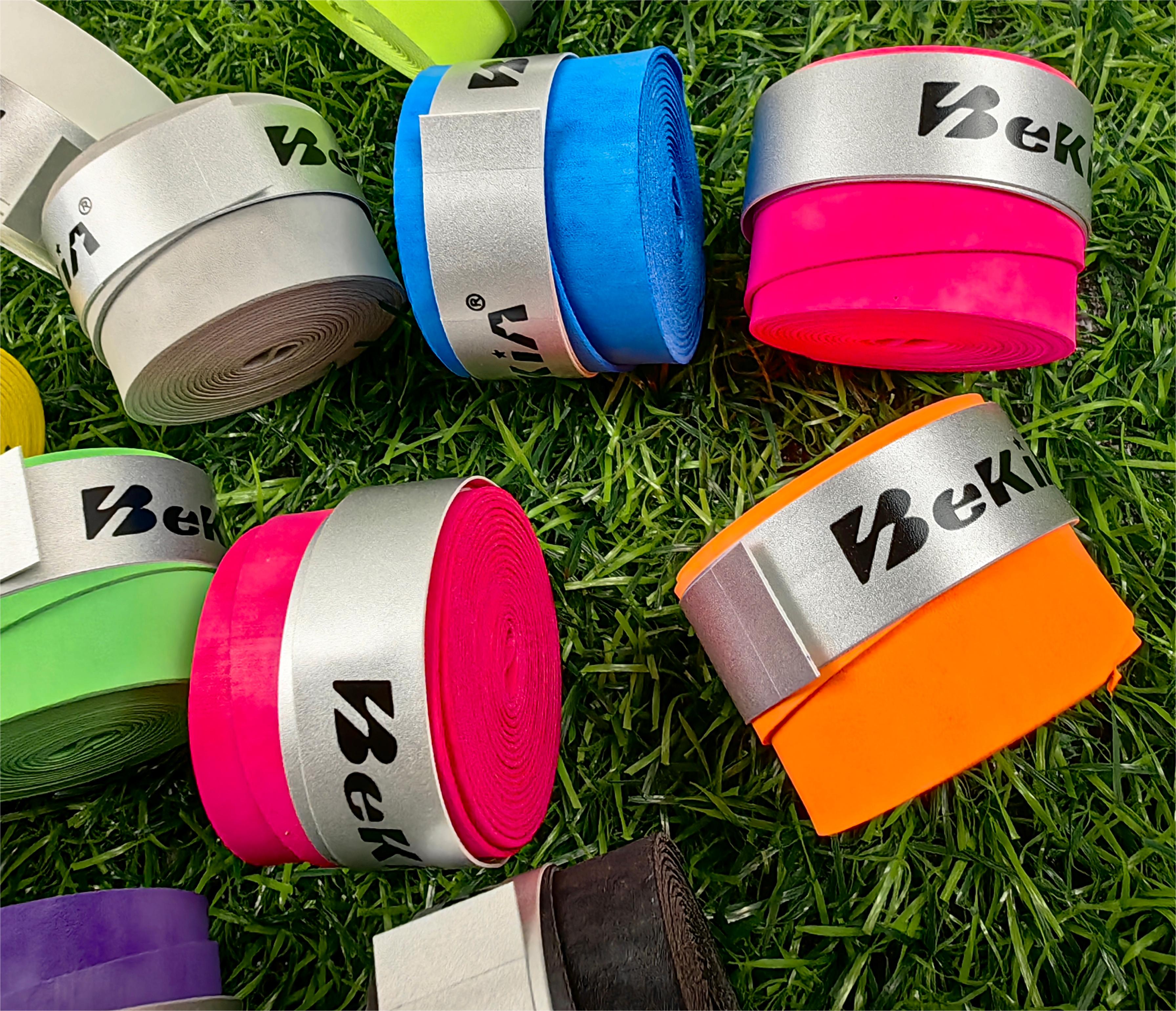 60 kpl/pakkaus kuiva tennismailan kahva liukumaton hikeä imevä suojus tapit sulkapallokahvat mailan tärinäsuoja hikinauha