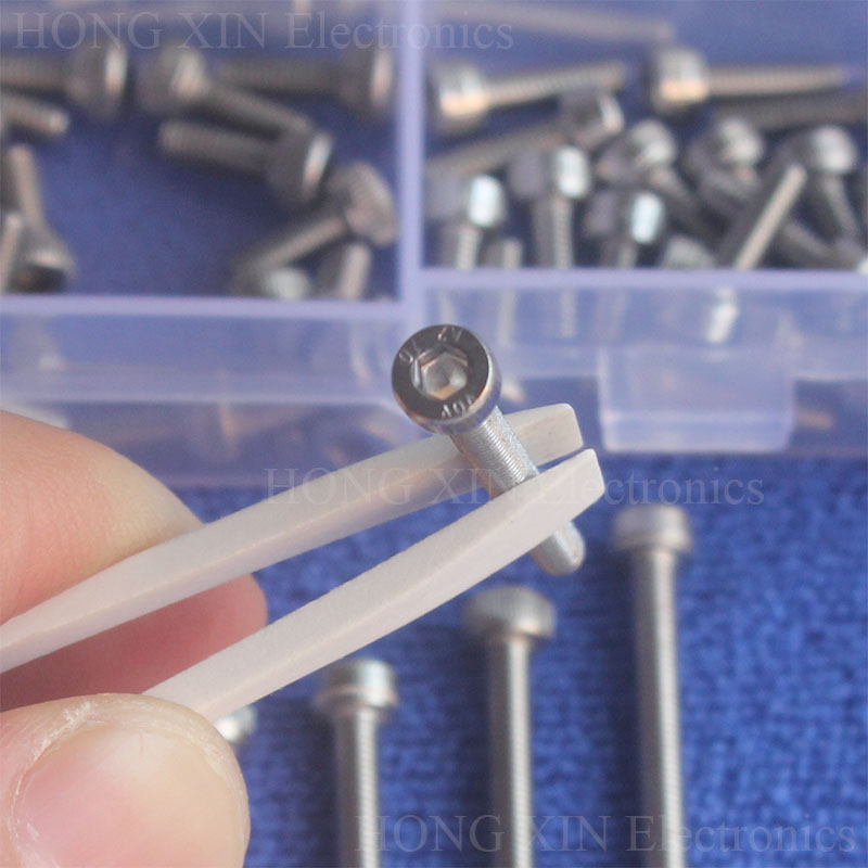 360pcs/lot M3 304 Stainless Steel Machine Screws With Hex Nuts Assortment Kit Head Cup Bolts Metric Thread screw