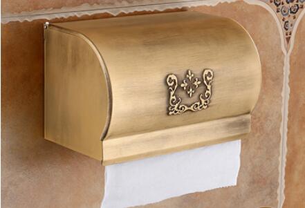 Tuqiu Bad Zubehör Antike Bronze Geschnitzte Aluminium Bad Hardware Handtuch Rack, Papier halter Wc Pinsel Halter, haken: MULTI
