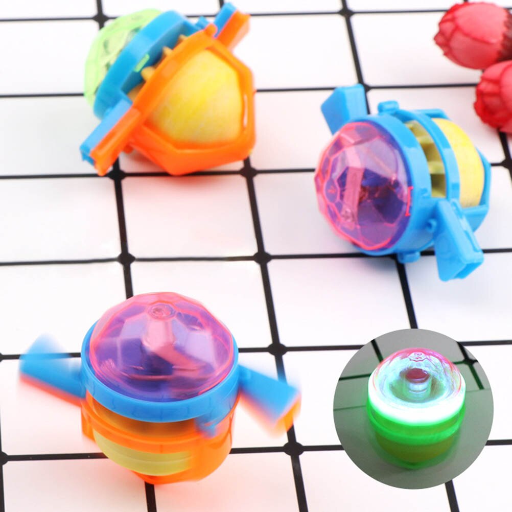 10 Stuks Willekeurige Kleur Fun Kids Tol Fluitje Gyro Speelgoed Blazen Rotatie Stress Desktop Tol Speelgoed Kids #40