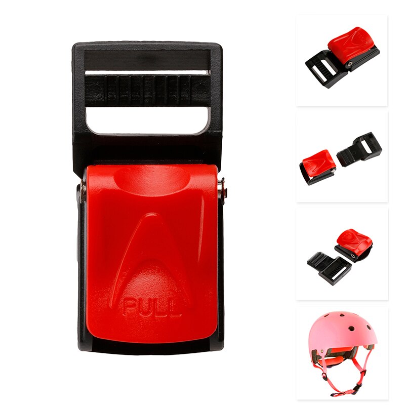 Motorfiets Zwarte Helmen Speed Clip Gesp Kinband Snelsluiting